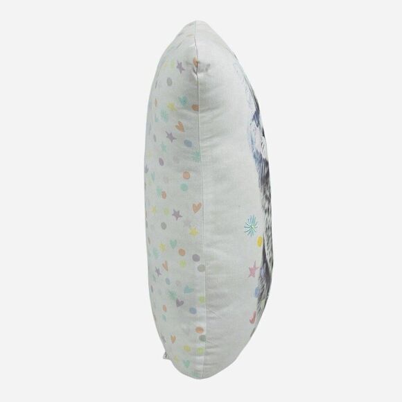 RARE 2016 Pottery Barn Kids 17" Cat Pillow Plush Crown Embroidered Shapes Kitty - Picture 3 of 14